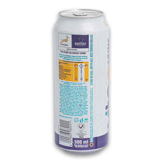 Switch, VitaC + Zinc Blueberry & Raspberry Flavoured Immune Support Drink 500ml - Cosmetic Connection