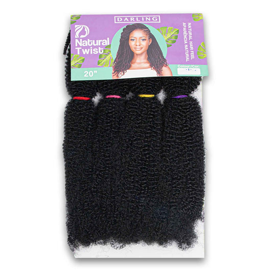 Darling, Natural Twist Natural Hair Feel 20" #1 - Cosmetic Connection