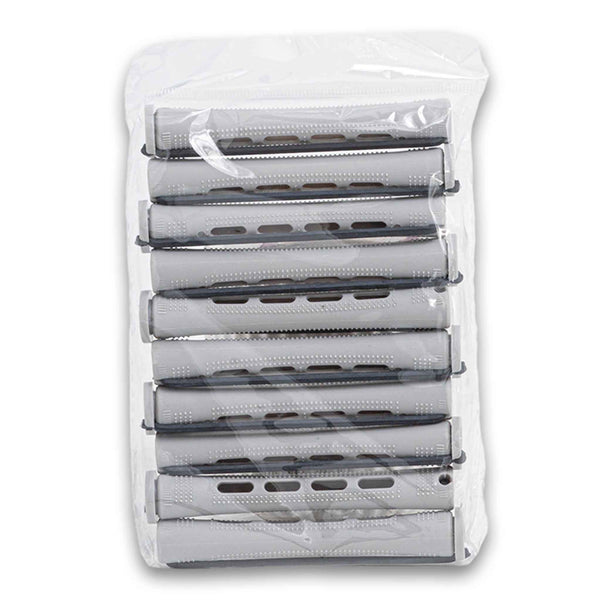 Naturally Flawless, Plastic Perm Rods Set Grey 1.5cm x 8.3cm 10 Piece - Cosmetic Connection