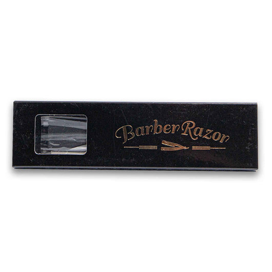 Naturally Flawless, Professional Barber Cutthroat Razor Black Handle - Cosmetic Connection