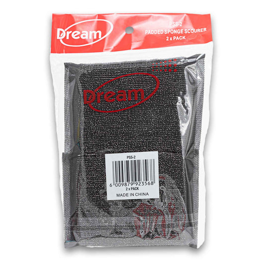 Dream Textiles, Padded Sponge PSS-2 Scourer 2 Pack - Cosmetic Connection