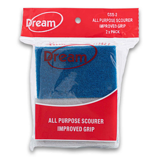 All Purpose Scourer Improved Grip 2 Pack GSS-2 - Assorted Colour