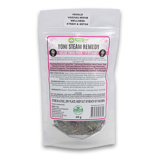 Remedy Hub, Yoni Steam Remedy Value Twin Pack for 2 Steams 40g - Cosmetic Connection