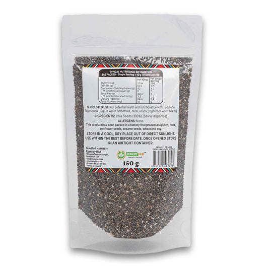 Remedy Hub, Chia Seeds Versatile Superfood 150g - Cosmetic Connection