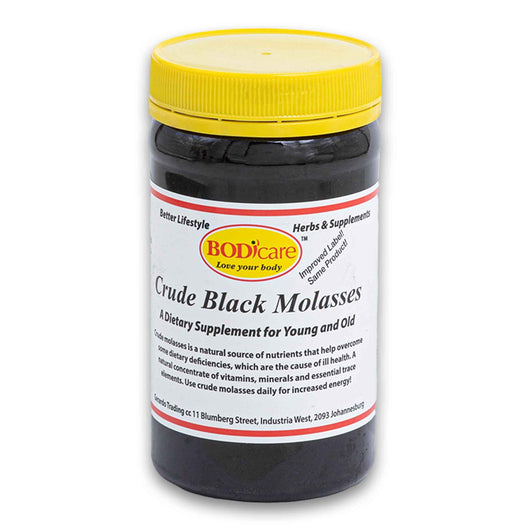 Bodicare, Crude Black Molasses a Dietary Supplement for Young and Old 500g - Cosmetic Connection