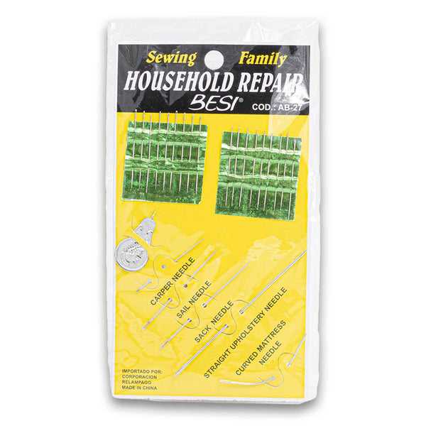 Naturally Flawless, Household Sewing Family Repair Needle Kit 24 Piece - Cosmetic Connection