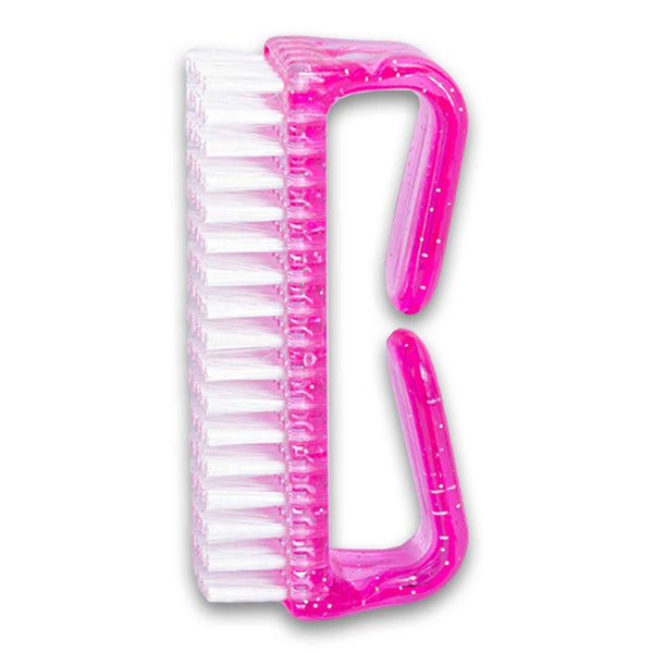 Naturally Flawless, Single-sided Nail Cleaning Brush with Plastic Handle - Assorted Colour - Cosmetic Connection