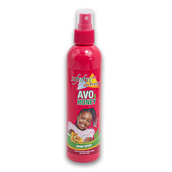 Sofnfree n Pretty, Avo & Honey Braid Spray for Kids Glossy Shine and Silky Feel 250ml - Cosmetic Connection