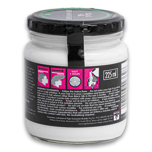 Black Silk, Mild Hair Relaxer Leaves Hair Soft Long & Strong 225ml - Cosmetic Connection