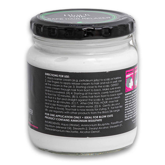 Black Silk, Mild Hair Relaxer Leaves Hair Soft Long & Strong 225ml - Cosmetic Connection