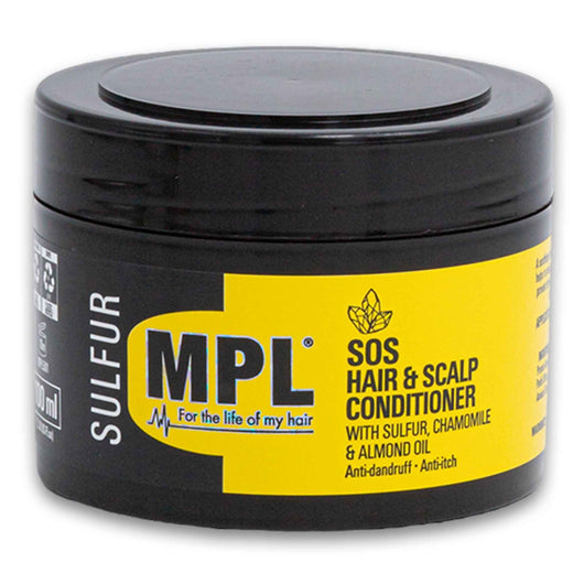 MPL, Sulfur SOS Hair & Scalp Conditioner with Chamomile & Almond Oil Anti-dandruff 100ml - Cosmetic Connection