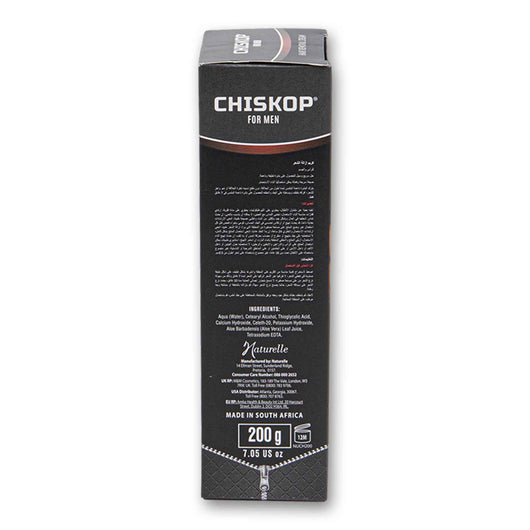 Chiskop, Hair Removal Cream for Men Quick & Easy for Smooth Skin Head & Body 200g - Cosmetic Connection