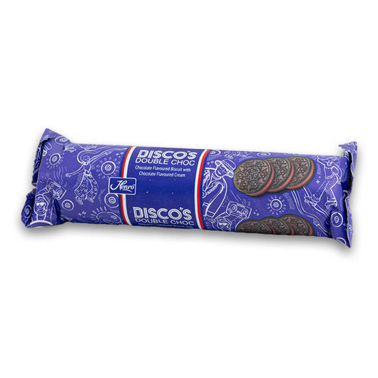 Henro, Disco Double Chocolate Biscuit with Chocolate Flavoured Cream 120g - Cosmetic Connection