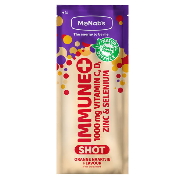 Immune + Shot 1000mg Vitamin C D Zinc & Selenium Orange Flavour 20g