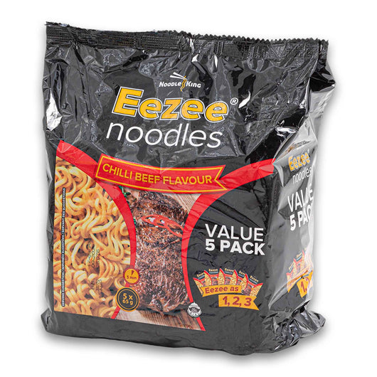 Noodle King, Eezee Noodles 3 Minutes Cook Time 5 x 65g Value Pack - Cosmetic Connection