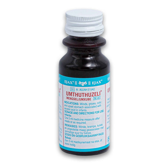 Ejax, Umthuthuzeli Mixture for Baby Winds Gripes or Colic 50ml - Cosmetic Connection