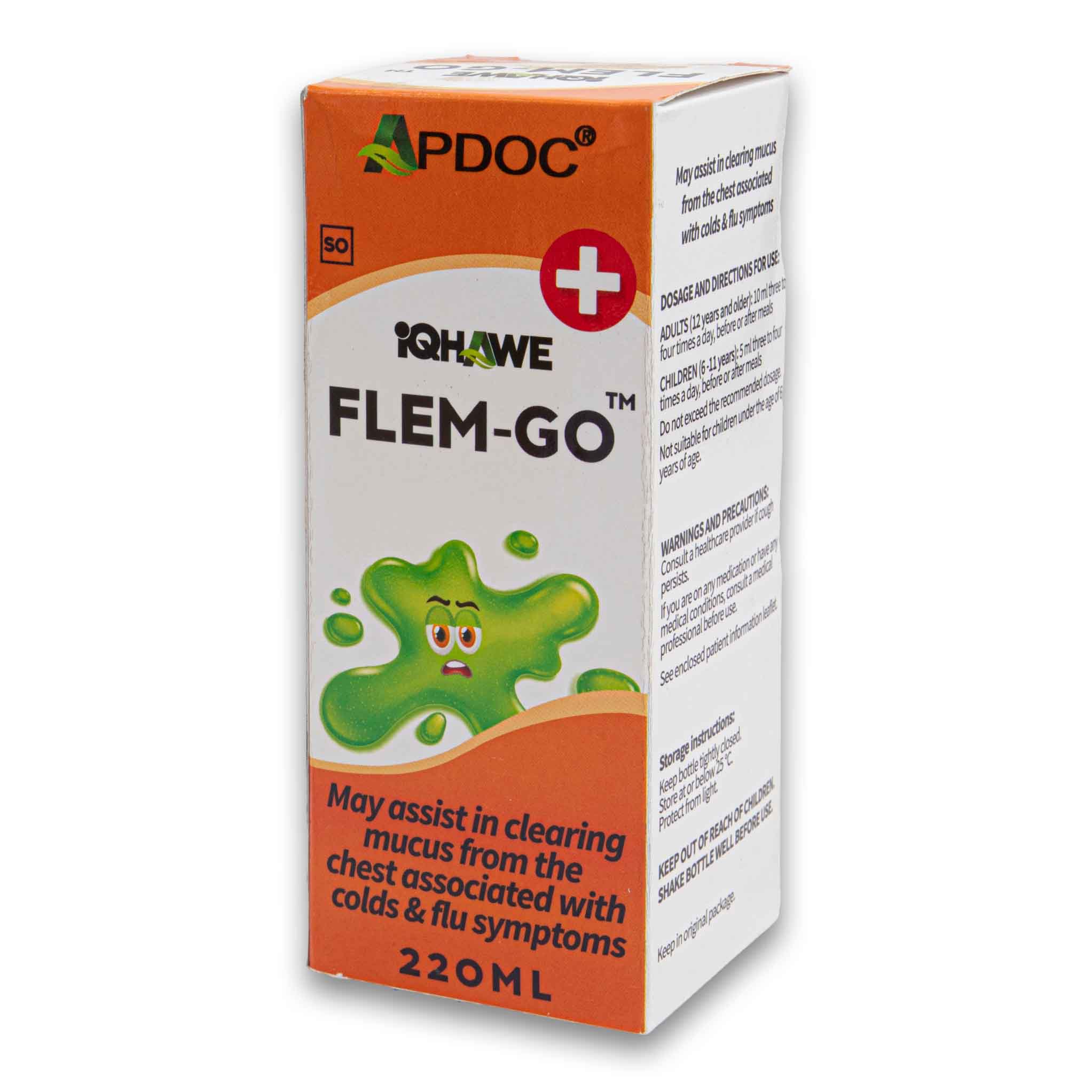 Flem-go Cough Syrup Umuthi Wokukhwehlela Mucus Relief – Cosmetic Connection