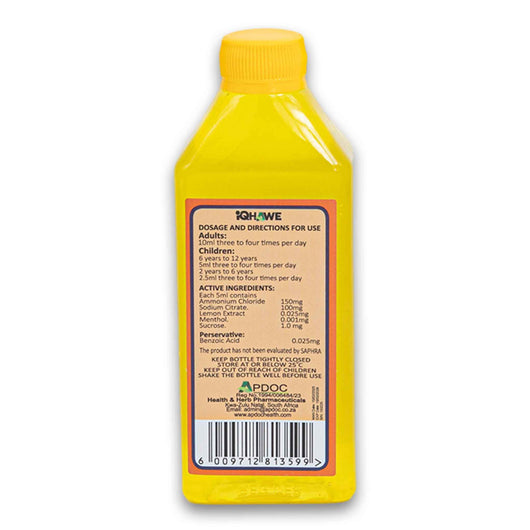 iQhawe, Flem-go Cough Syrup Umuthi Wokukhwehlela Mucus Relief 220ml - Cosmetic Connection