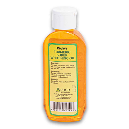 iQhawe, Turmeric Super Whitening Oil for Face & Body Natures Miracle Skin 100ml - Cosmetic Connection