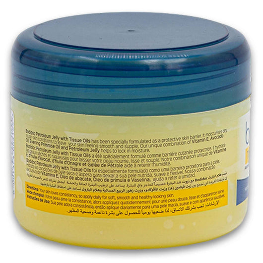 Bodidoc, Tissue Oil Petroleum Jelly with Tissue Oils and Vitamin E 250ml - Cosmetic Connection