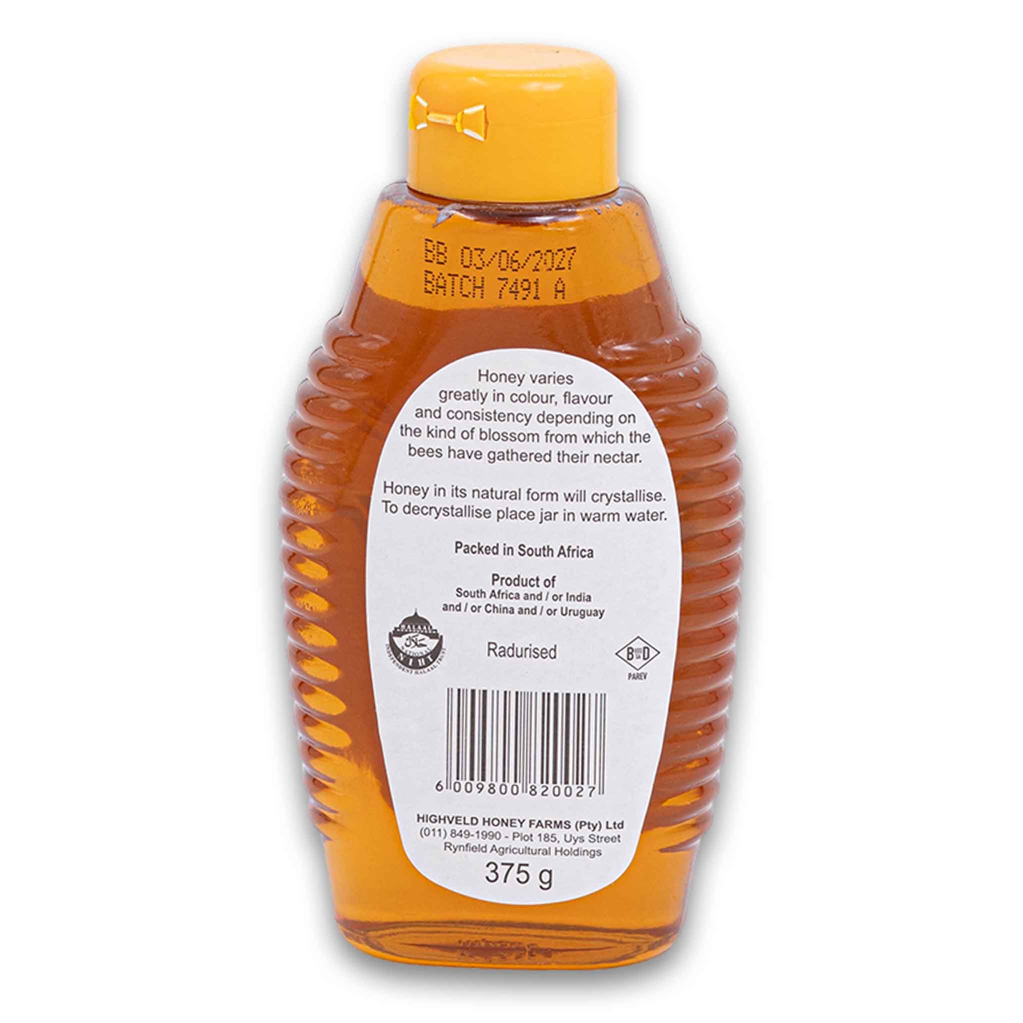 Honey 100% Pure Choice Grade Squeeze Bottle 375g - Little Bee