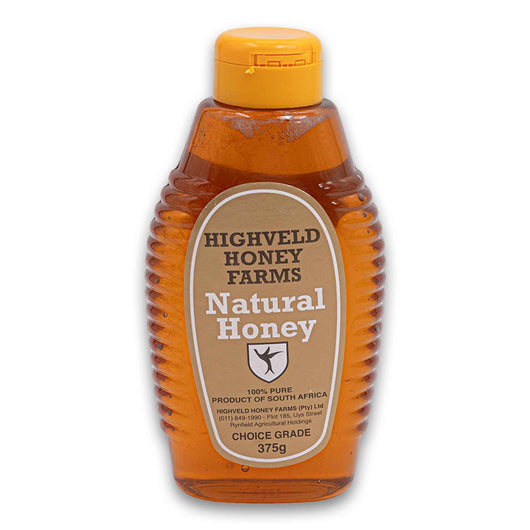 Highveld Honey Farms, Natural Blue Gum Honey 100% Pure Choice Grade 375g - Cosmetic Connection