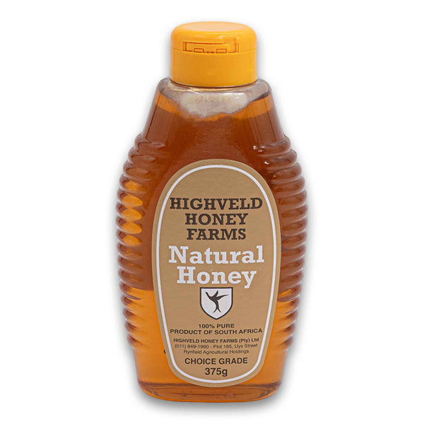 Highveld Honey Farms, Natural Wild Blossom Honey 100% Pure Choice Grade 375g - Cosmetic Connection
