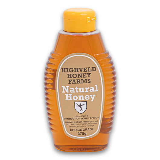 Highveld Honey Farms, Natural Orange Blossom Lucerne Honey 100% Pure Choice Grade 375g - Cosmetic Connection