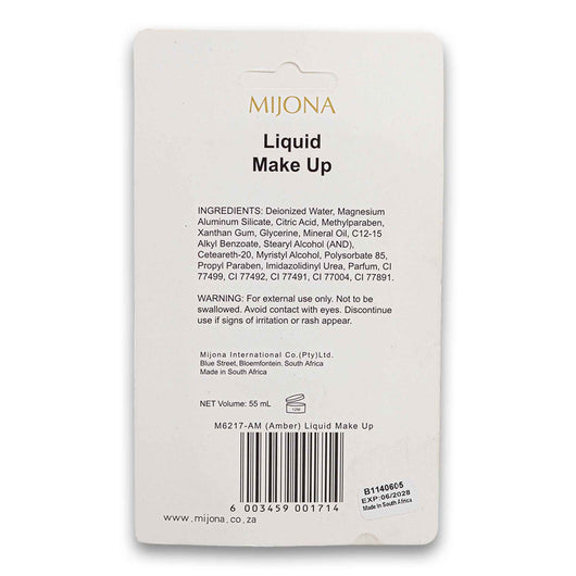 Mijona, Liquid Make-up Smooth Finish Foundation Fine Lines 60ml - Cosmetic Connection
