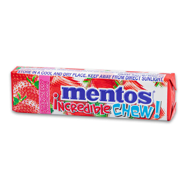 Incredible Chew! Strawberry Flavoured Chewy Candy 10 Pieces / 47g