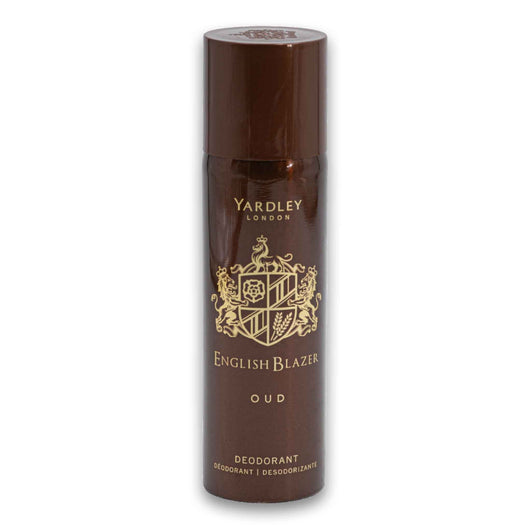 Yardley - London, English Blazer OUD Deodorant Spray Long Lasting Fragrance 125ml - Cosmetic Connection