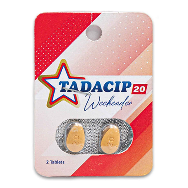 NSIY, Tadacip 20 Sexual Enhancement Weekender 2 Tablets - Cosmetic Connection