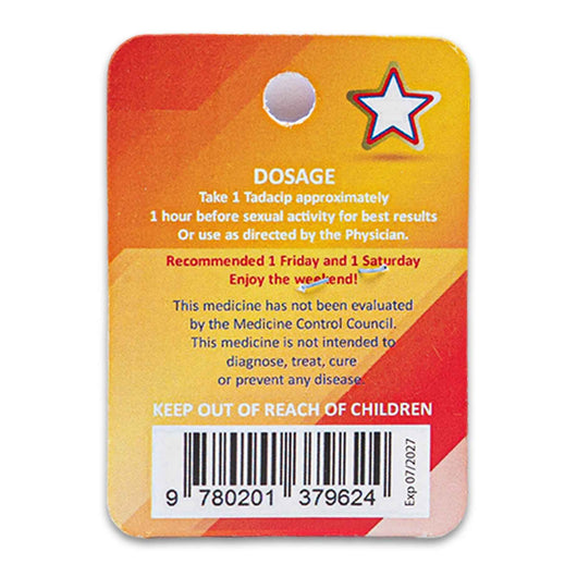 NSIY, Tadacip 20 Sexual Enhancement Weekender 2 Tablets - Cosmetic Connection