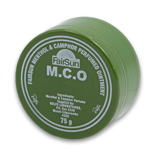 FairSun, M.C.O Menthol & Camphor Perfumed Ointment Chest Rub 75g - Cosmetic Connection