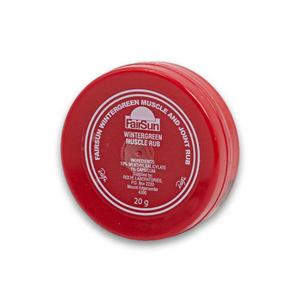 FairSun, Wintergeen Muscle and Joint Rub 20g - Cosmetic Connection