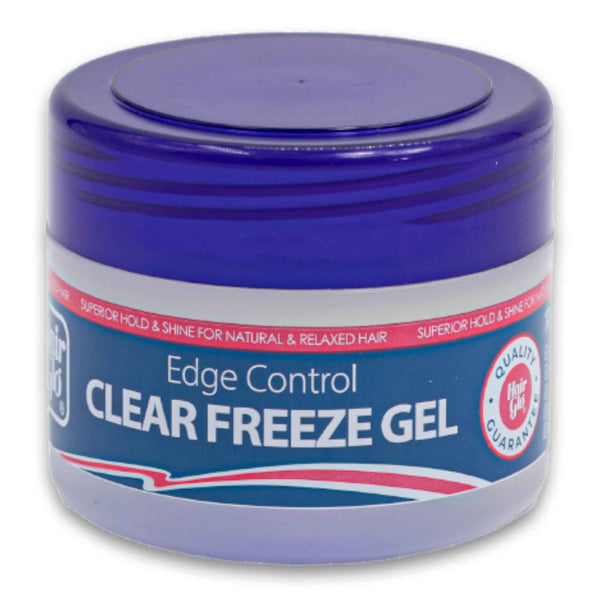 Hair Glo, Clear Freeze Gel Edge Control Superior Hold & Shine for Natural & Relaxed Hair 125ml - Cosmetic Connection