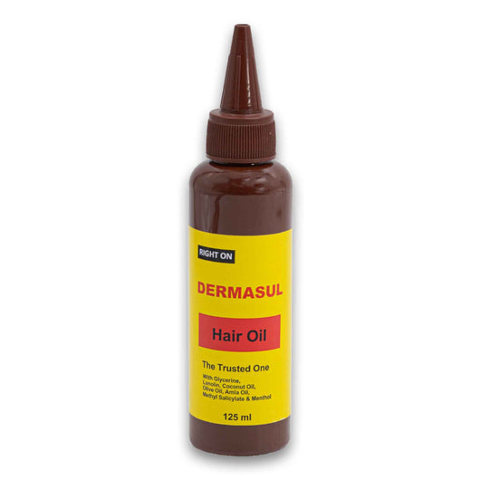 Right On, Dermasul Hair Oil The Trusted One 125ml - Cosmetic Connection