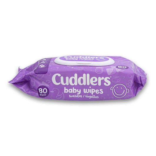 Cuddlers, Baby Wipes Soft & Gentle Soothing Aloe Vera Extracts and Vitamin E 80 Pack - Cosmetic Connection