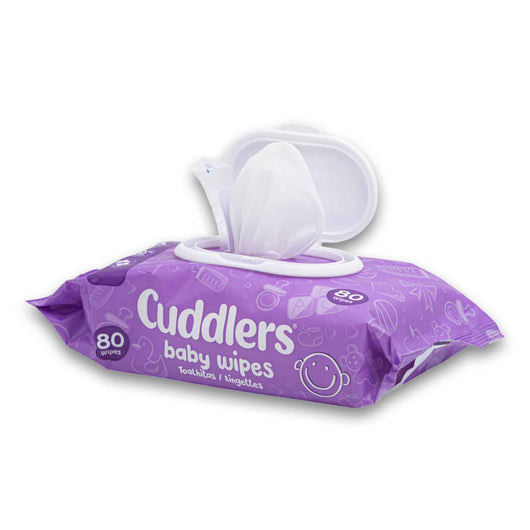 Cuddlers, Baby Wipes Soft & Gentle Soothing Aloe Vera Extracts and Vitamin E 80 Pack - Cosmetic Connection