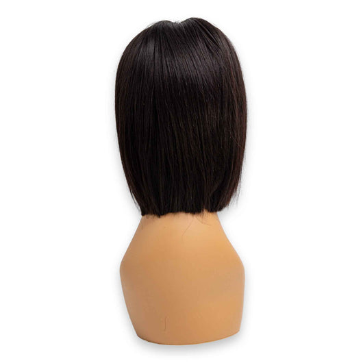 Rose, Human Hair Lace Front Wig 10" Straight 4x4 #1 | Natural Finish & Soft Texture – Mannequin not Included - Cosmetic Connection