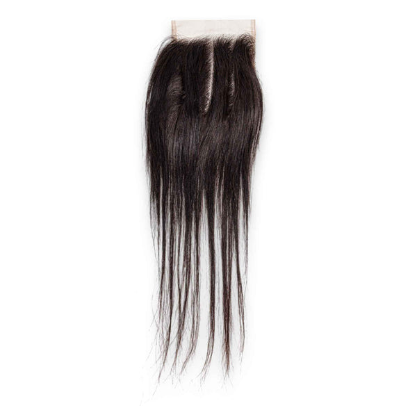 Human Hair Closure 12" 4x4 #1 | Natural Look – Soft Texture & Seamless Lace Front Finish