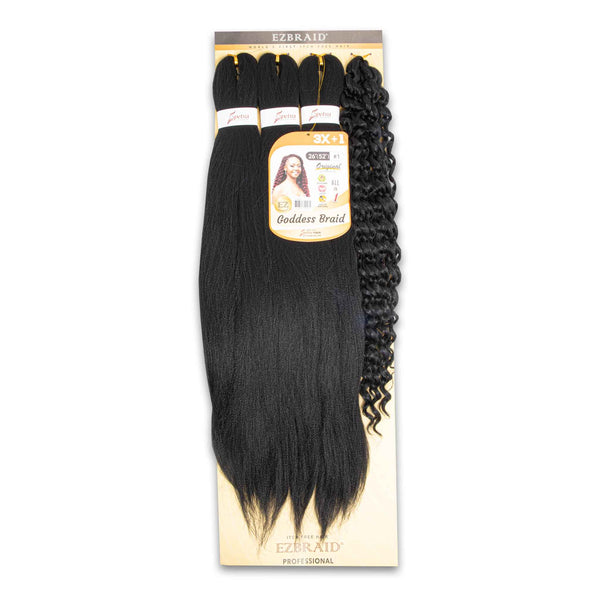 Goddess Braid 26"(52") | Pre-Stretched EZBraid – Smooth Lightweight Finish & Natural Feel – Requires 3 Packs per Head