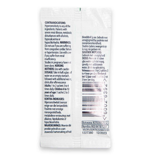 adcock ingram, Citro-Soda Effervescent Granules 4g | Urinary Alkalinizer & Gastric Antacid – Relieves Heartburn & Discomfort - Cosmetic Connection