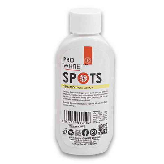 Pro White, Dermatologic Lotion Clears Spots & Brightens Skin Complexion 100ml - Cosmetic Connection