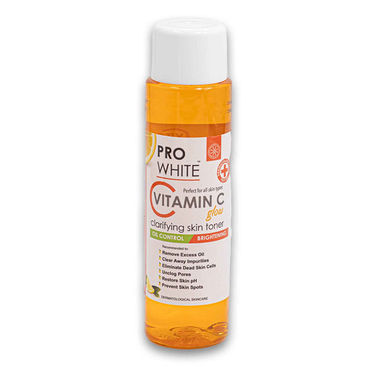 Pro White, Vitamin C Glow Clarifying Skin Toner Oil Control Brightening 200ml - Cosmetic Connection