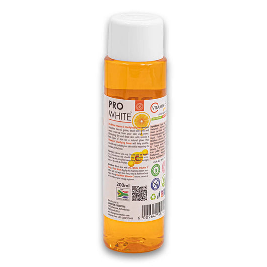 Pro White, Vitamin C Glow Clarifying Skin Toner Oil Control Brightening 200ml - Cosmetic Connection