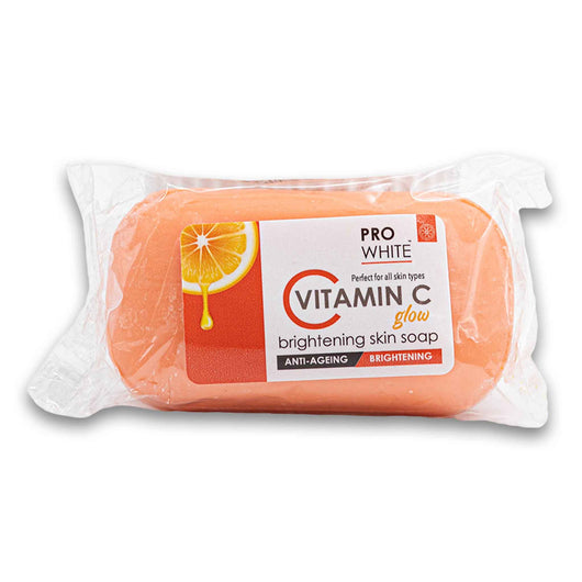 Pro White, Vitamin C Glow Brightening Skin Soap Anti-ageing 100g - Cosmetic Connection