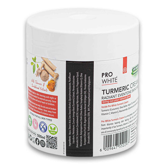 Pro White, Turmeric Radiant Eventone Skincare Cream 500ml - Cosmetic Connection