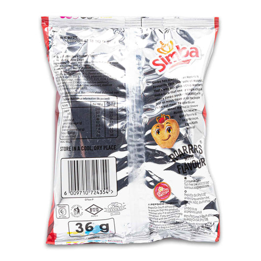 Simba, Wellington Tomato Sauce Flavoured Potato Chips 36g - Roarrrs with Flavour - Cosmetic Connection