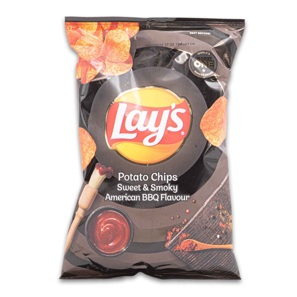 Lays Potato Chips Sweet & Smoky American BBQ Flavour 36g